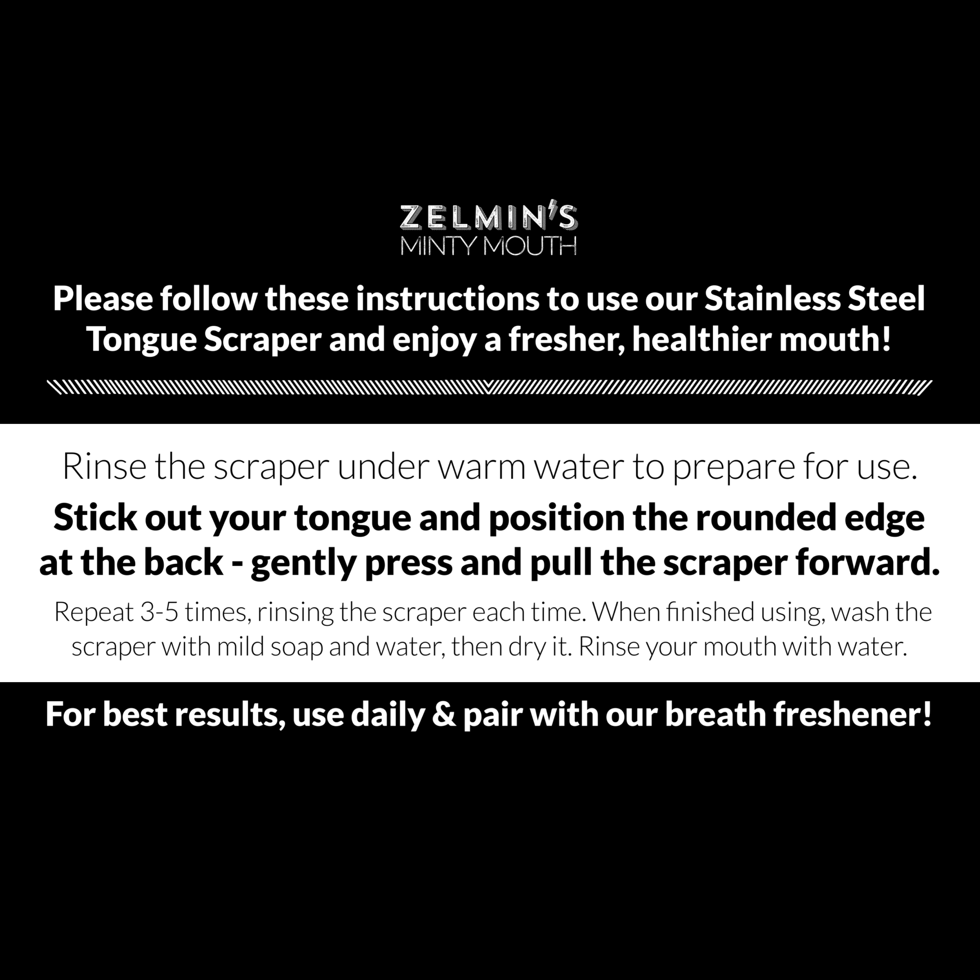 Zelmin's Tongue Scraper