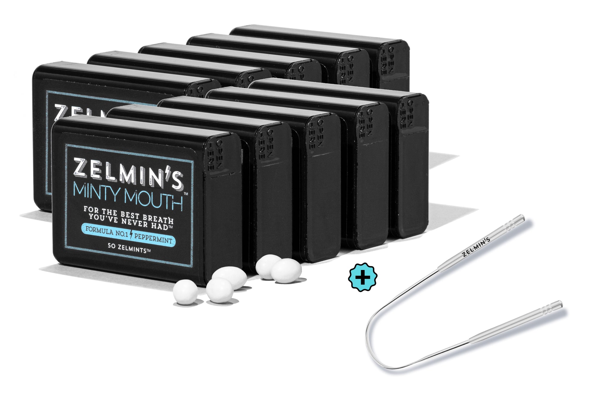 Zelmin's Peppermint + Tongue Scraper Bundle