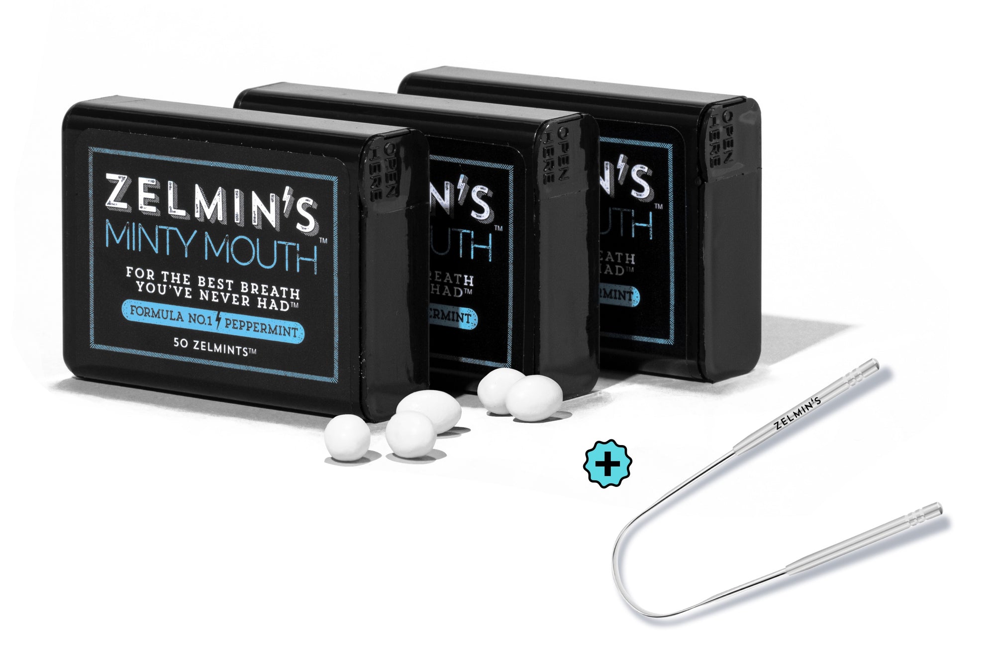Zelmin's Peppermint + Tongue Scraper Bundle