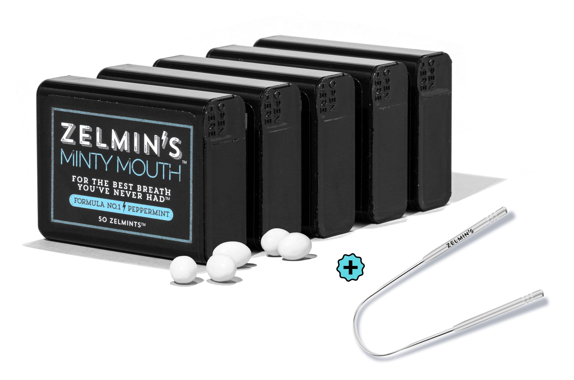 Zelmin's Peppermint + Tongue Scraper Bundle